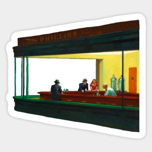 Nighthawks by Edward Hopper Sticker